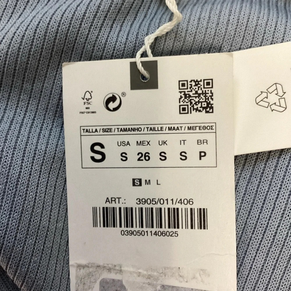 Zara Button Down Top New Small - image 6